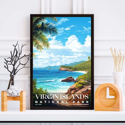Virgin Islands National Park Poster, Travel Art, Office Poster, Home Decor | S6 - image5